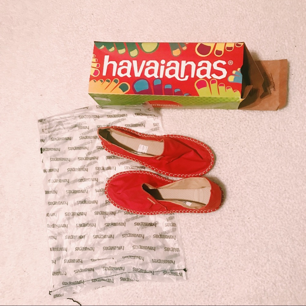HAVAIANAS RUBY RED ESPADRILLES/ALPARGATAS